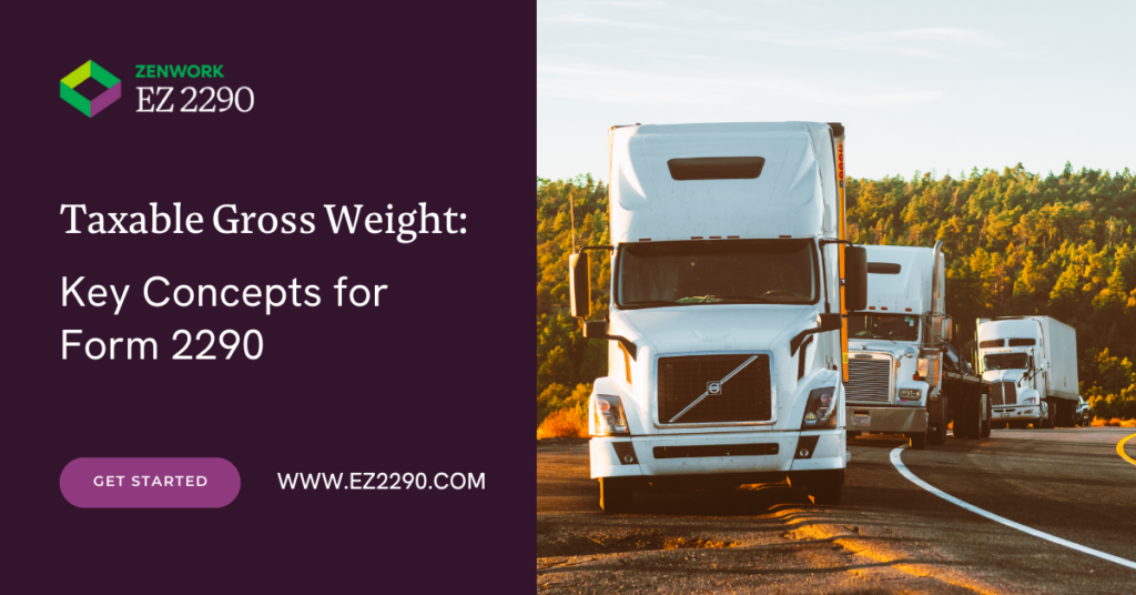 Form 2290 Taxable Gross Weight