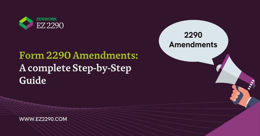 IRS Form 2290 Amendment